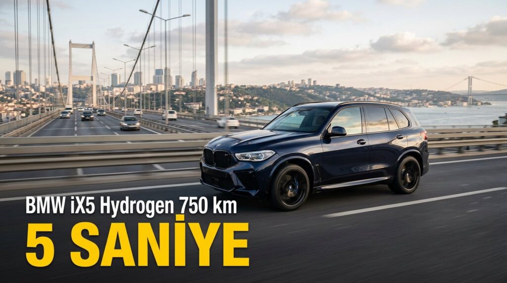 BMW iX5 Hydrogen: 0-100 km/s 5 sn, 750 km menzil