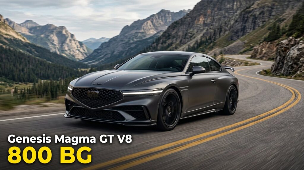 Genesis Magma GT: 800 BG'lik V8'li süper coupe yolda