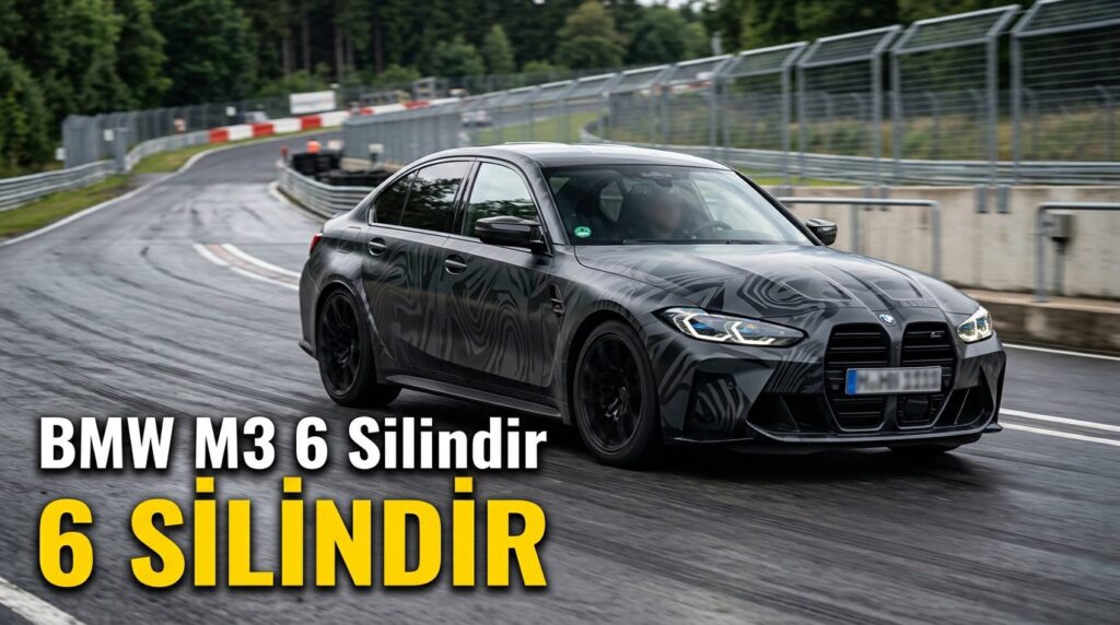 BMW yeni M3'ü 6 silindirle test ediyor